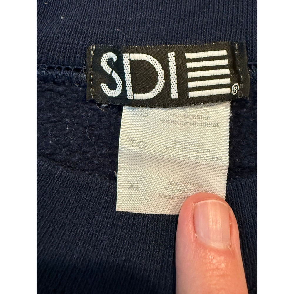 VINTAGE Field Club 1898 Navy Blue Sweatshirt Pullover Crewneck XL VTG Mens Women - Picture 6 of 10